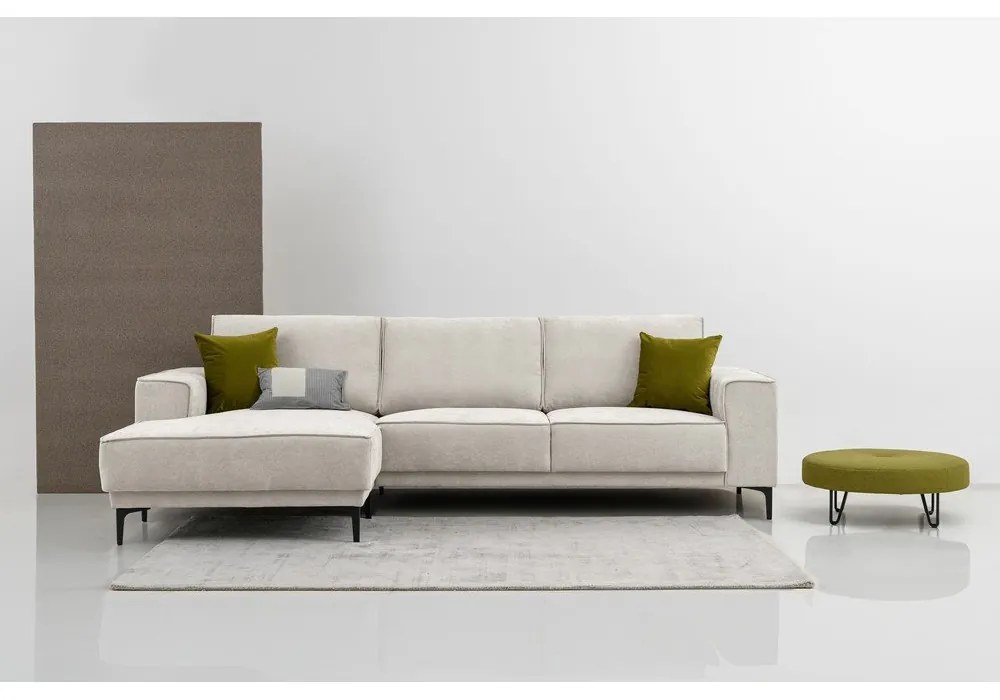 Divano angolare color crema (con penisola a sinistra) Copenhagen – Scandic