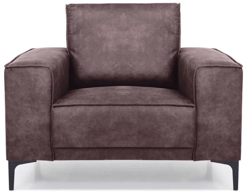 Poltrona in similpelle marrone scuro Copenhagen - Scandic