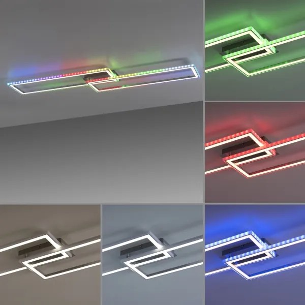 Leuchten Direkt 14635-55 - Plafoniera LED RGB dimmerabile FELIX 34,5W/230V