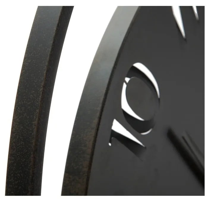 Orologio da parete nero Circle, ⌀ 60 cm - Mauro Ferretti