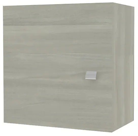Pensile bagno 45 cm rovere grigio anta reversibile