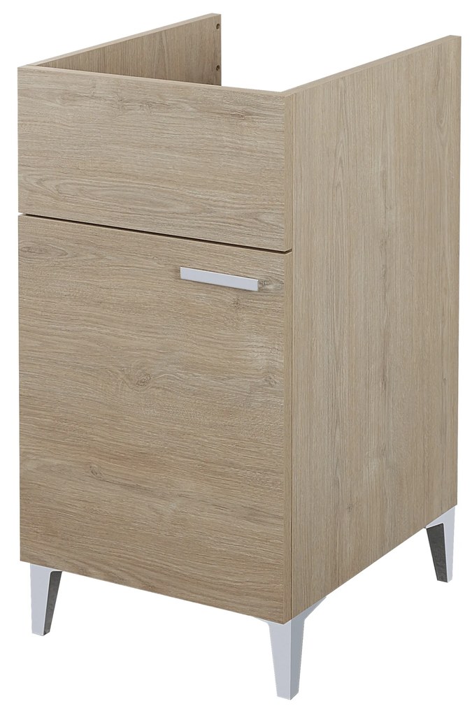 Lavatoio a Terra 43x50 Un'Anta Con Vasca Feridras "Lavanderia" Rovere Dolomite