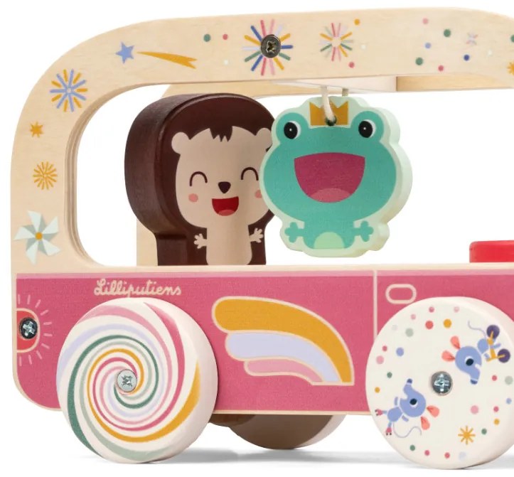 Lilliputiens - Lena l'unicorno magico - autobus in legno
