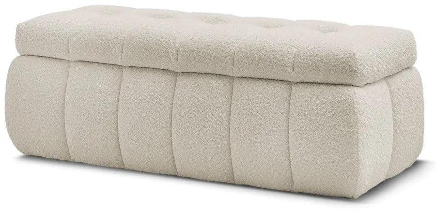 Panca beige in tessuto bouclé Mont Blanc - Bobochic Paris