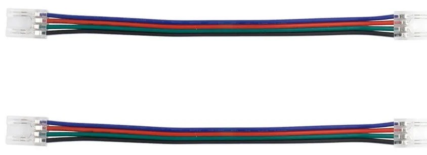 Connettore Angolare per strisce LED RGB COB da 10mm - CF 2PZ