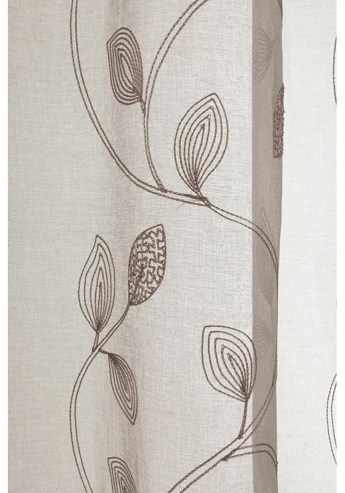 Tenda sottile marrone in voile 135x245 cm – Sehlbach