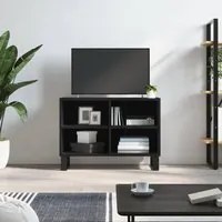 Mobile Porta TV Nero 69,5x30x50 cm in Legno Multistrato 826973