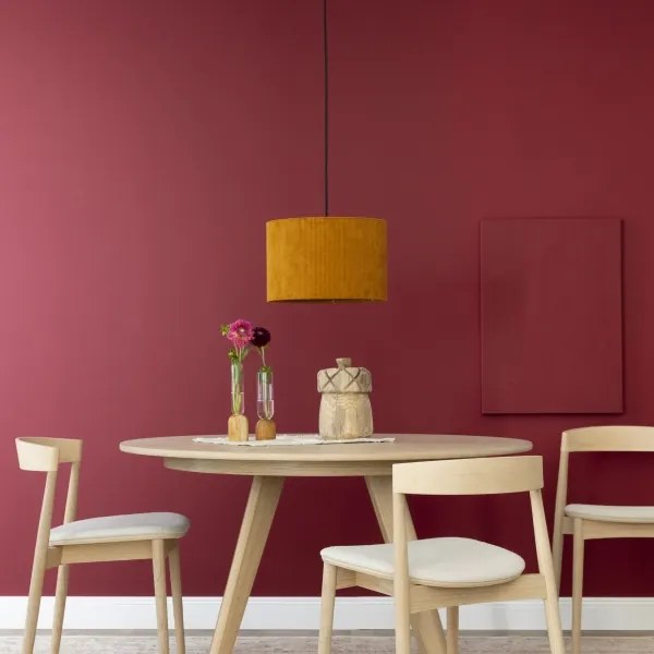 Brilliant - Lampadario a sospensione con filo TONY 1xE27/20W/230V diametro 35 cm arancione