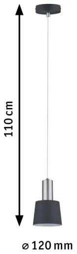 Paulmann 79691 - 1xE14/20W Lampadario a sospensione con filo NEORDIC HALDAR 230V