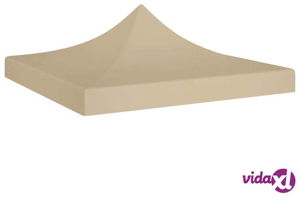 vidaXL Tetto per Tendone per Feste 3x3 m Beige 270 g/m²