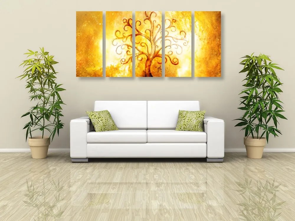 Quadri 5 pezzi – Albero della vita
