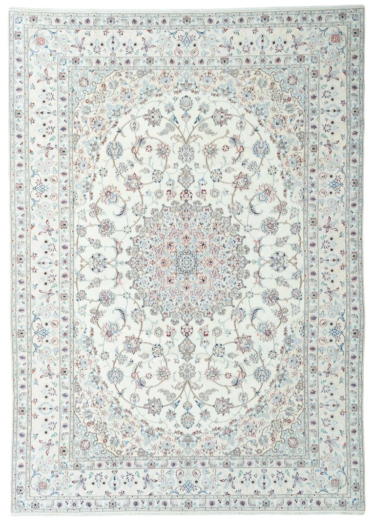 Nain Tappeto persiano 240x350 Beige (Iran) Annodato A Mano