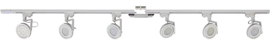 Zuma Line 3054 - Faretto per sistema a binario MASTER 6xGU10/10W/230V bianco