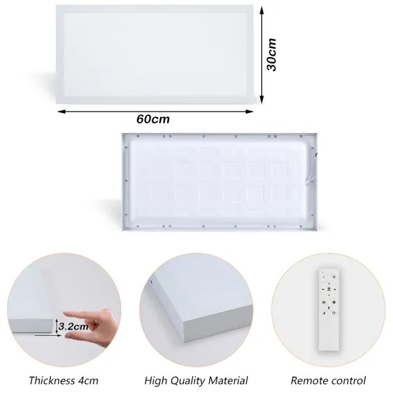 Brilagi - Lampada a LED dimmerabile FRAME SMART LED/30W/230V bianco IP44 + telecomando