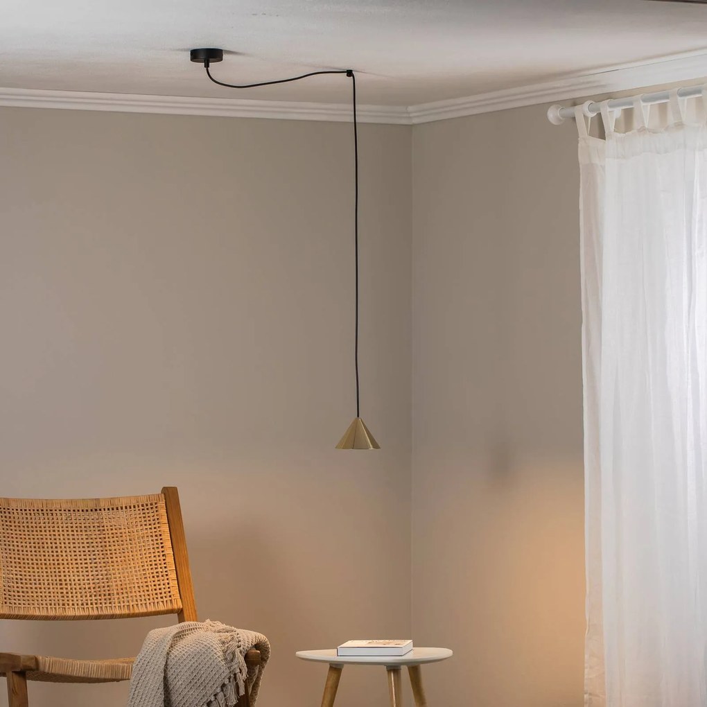 EMIBIG LIGHTING Lampada a sospensione Elit Spider color oro metallo sospensione 200 cm