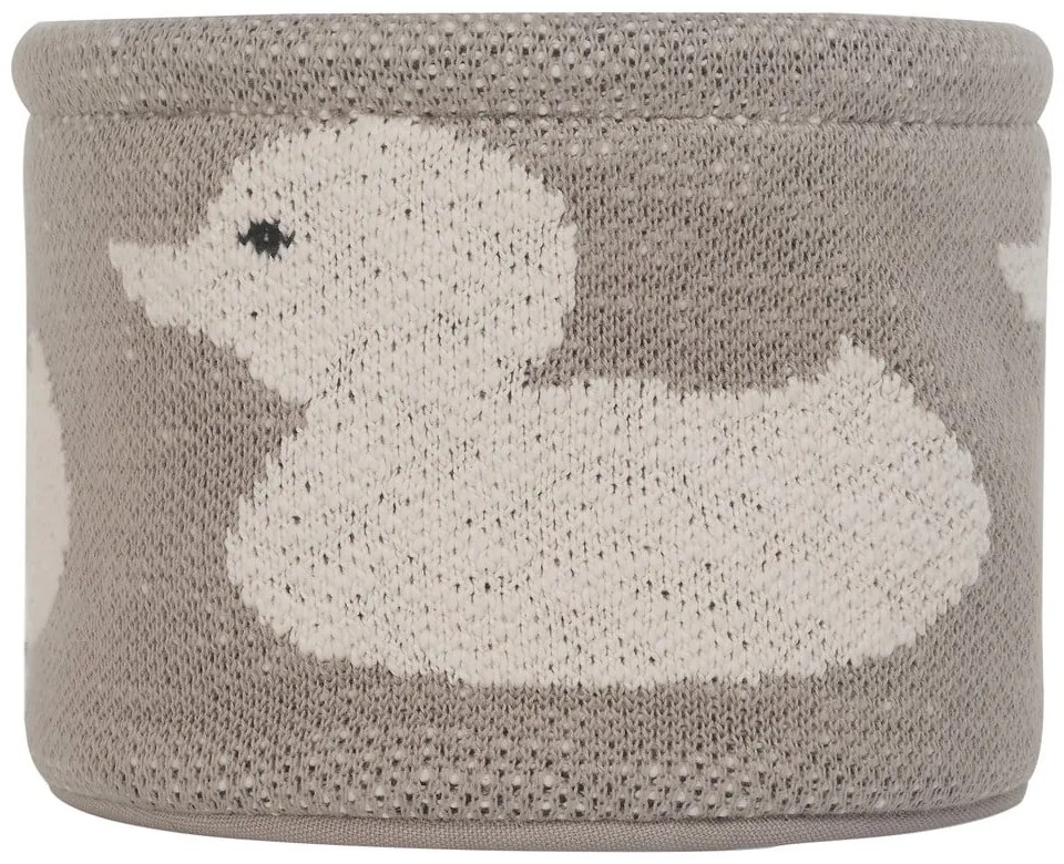 Organizzatore in cotone beige Anatra, ø 16 cm - Kindsgut