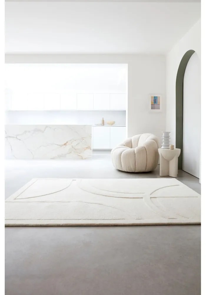 Tappeto in lana bianca 120x170 cm Olsen - Asiatic Carpets