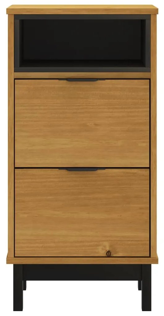 Comodino flam 40x35x80 cm in legno massello di pino