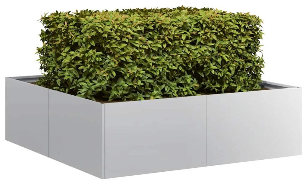 Fioriera 100x100x30 Cm İn Acciaio Zincato /