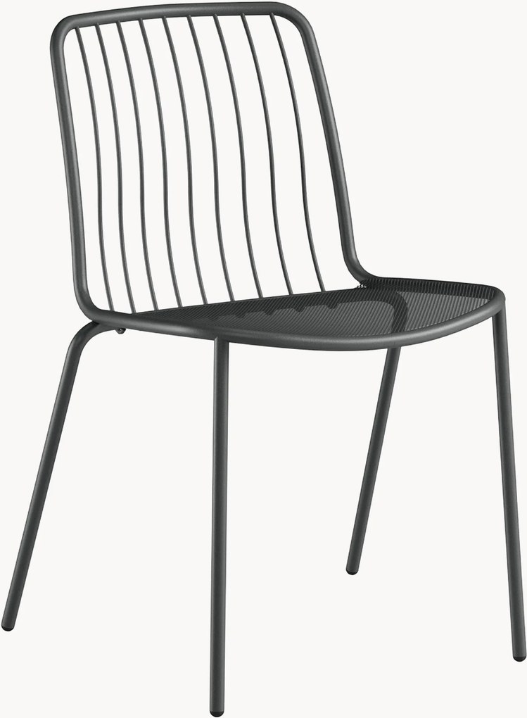 Set di 2 sedie da giardino impilabili Alisea