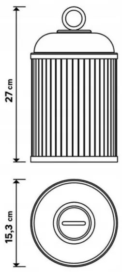 Lampada LED dimmerabile da esterno CANARI LED/2W/5V IP44