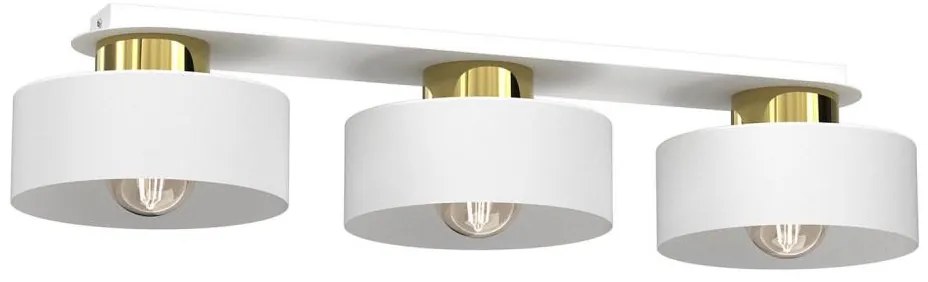 Plafoniera MARTI 3xE27/15W/230V bianco/oro