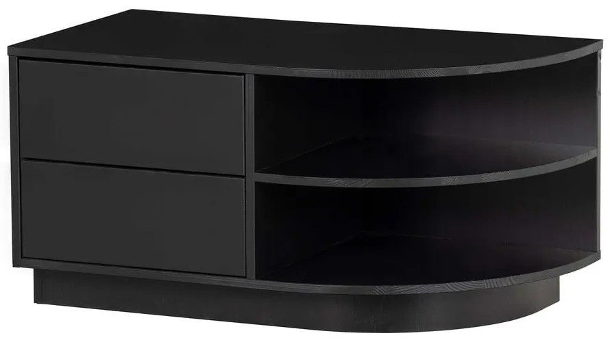 Tavolo TV modulare nero in legno di pino 78x40 cm Finca - WOOOD