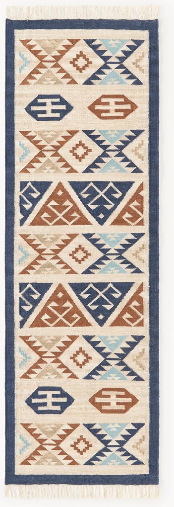 Passatoia in lana tessuta a mano Anisa