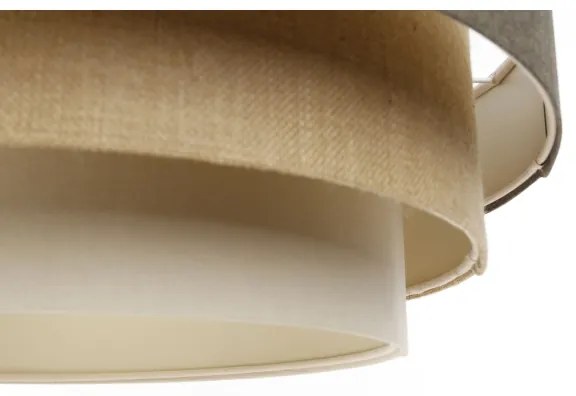 Lampadario a sospensione con filo BOHO TRINITI 1xE27/60W/230V grigio/beige/color crema
