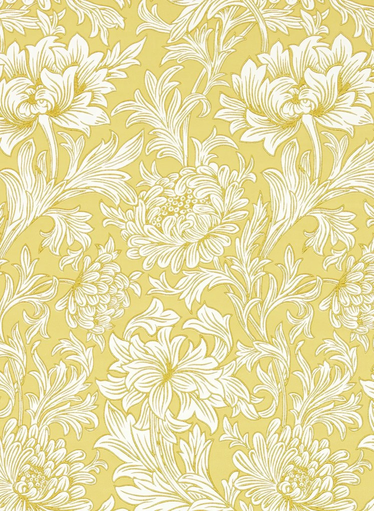 Morris & Co Tapete Simply Chrysanthemum Toile - Weld