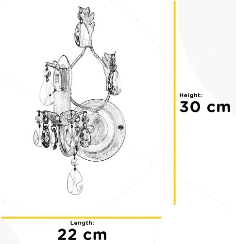 ONLI - Applique TERESA 1xE14/6W/230V bianco