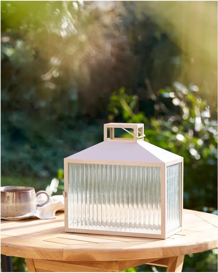 Lanterna in vetro (altezza totale 26,5 cm) Lucca – House Nordic