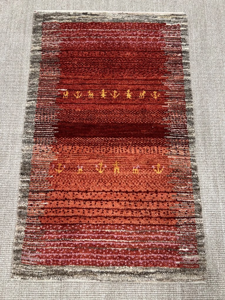 Gabbeh Tappeto persiano 80 x 120 Rosso (Iran) Annodato A Mano