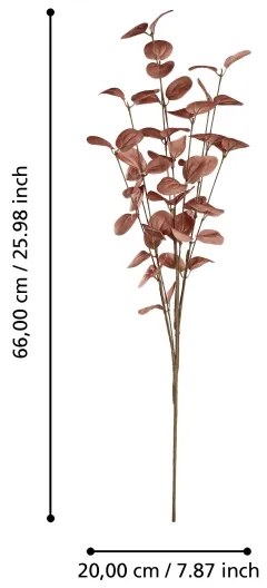 Eglo 428217 - Fiore artificiale TEPALING 66 cm rosso