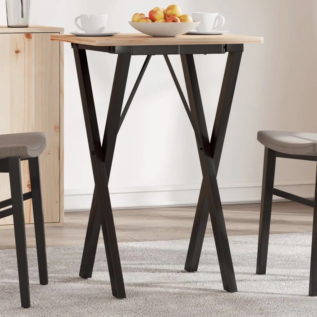 Telaio gambe a x per tavolo da pranzo 40x40x73 cm in ghisa
