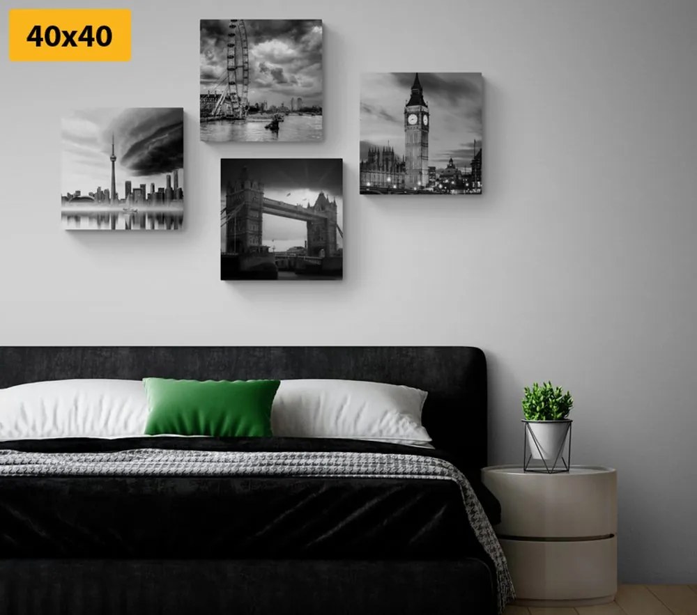 Set di quadri – Oscurità sulla città