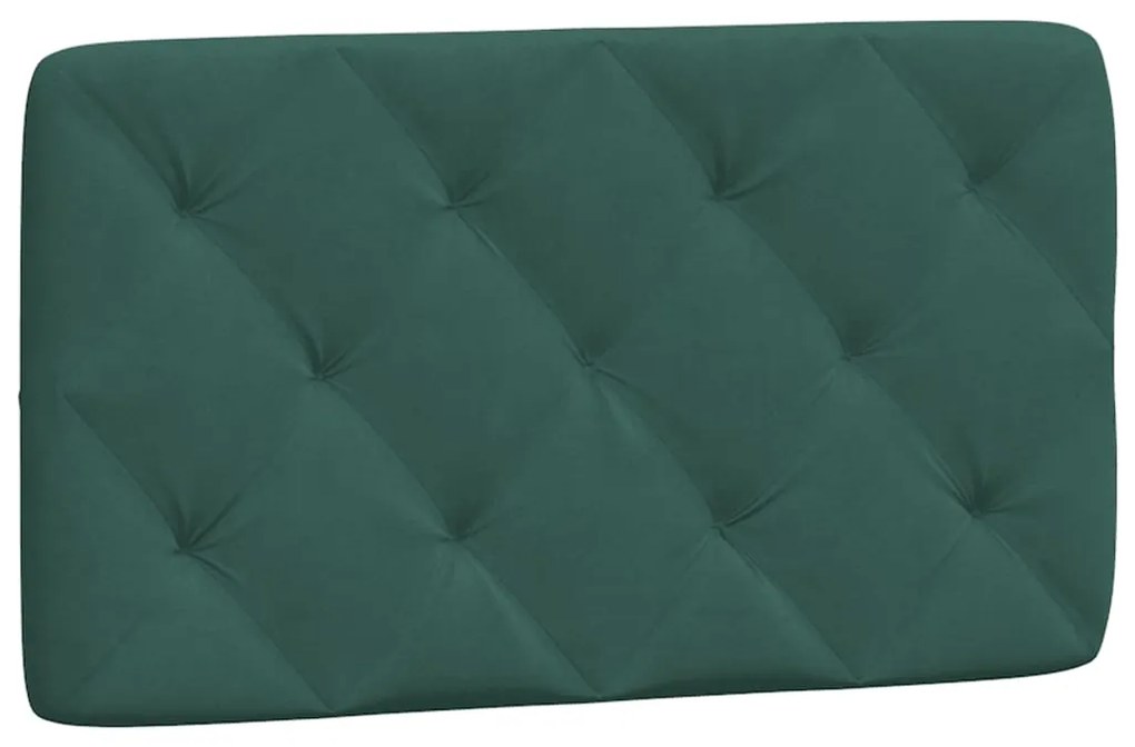 Letto con materasso verde scuro 90x200 cm in velluto