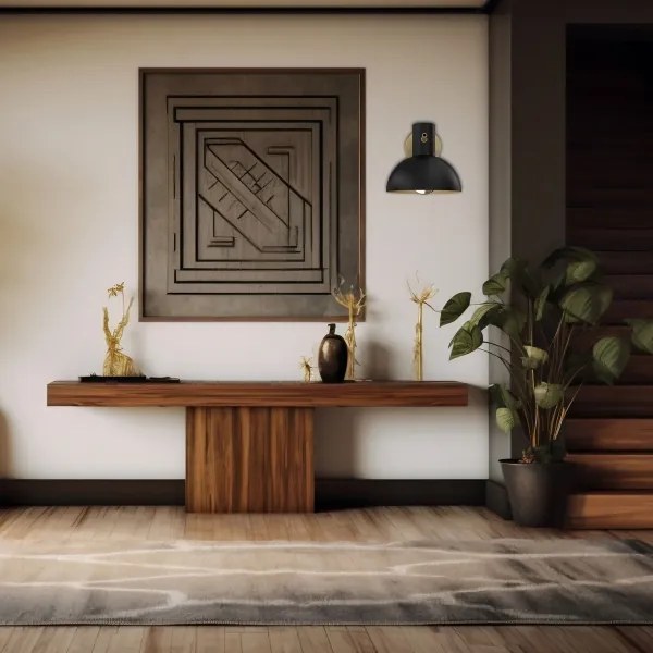 Applique ESTATE MINI 1xE27/15W/230V nero