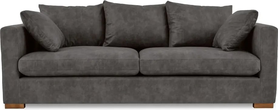 Divano in similpelle antracite 225 cm Hamburg - Scandic