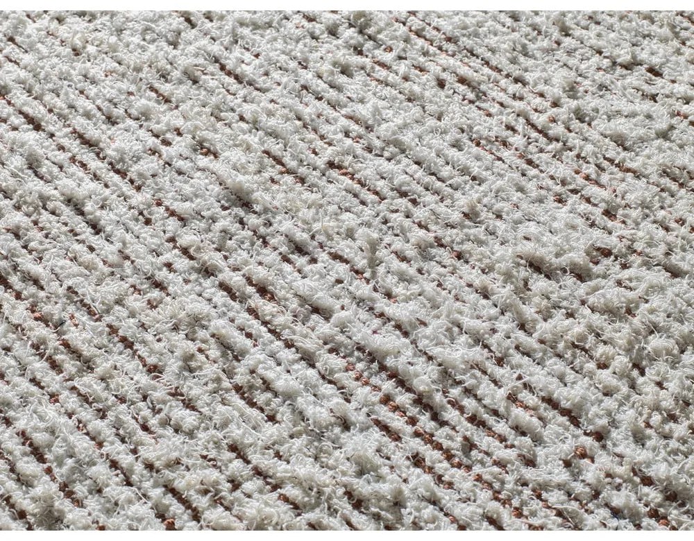 Tappeto beige in cotone tessuto a mano 120x170 cm Reimagine – Universal