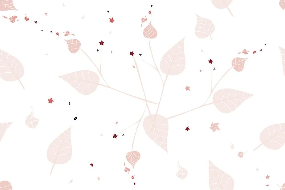 Carta da parati – Foglie delicate