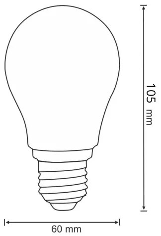 Lampadina LED FILAMENT A60 E27/7W/230V 3000K