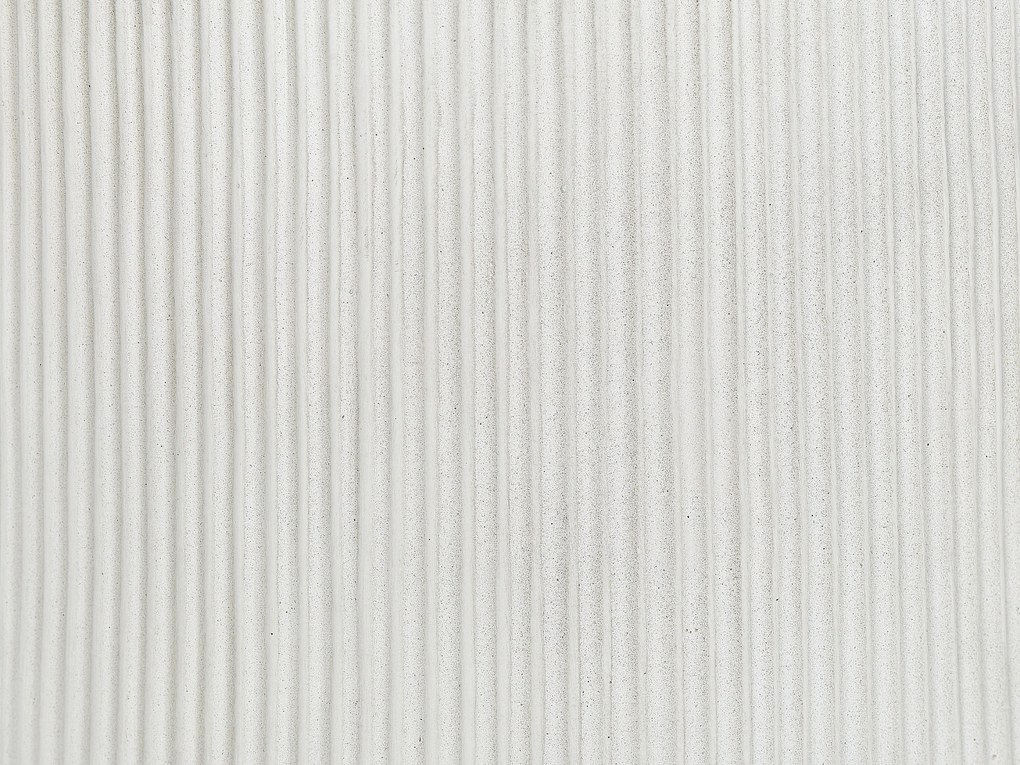 Vaso per fiori fibra di argilla bianco ⌀ 55 cm OREOI Beliani