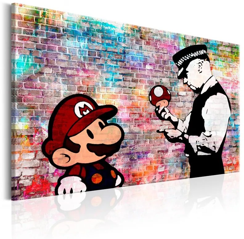 Quadro Banksy Colourful Brick