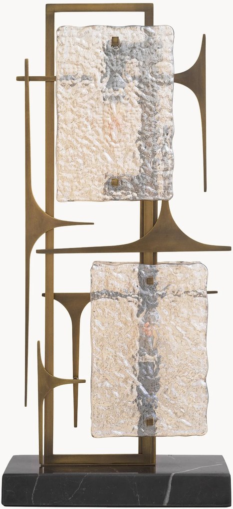 Lampada da tavolo con base in marmo Zeno