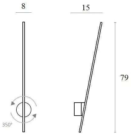 MAXLIGHT W0212 - Applique a LED da esterno RAGNO LED/8,4W/230V IP44 bianco