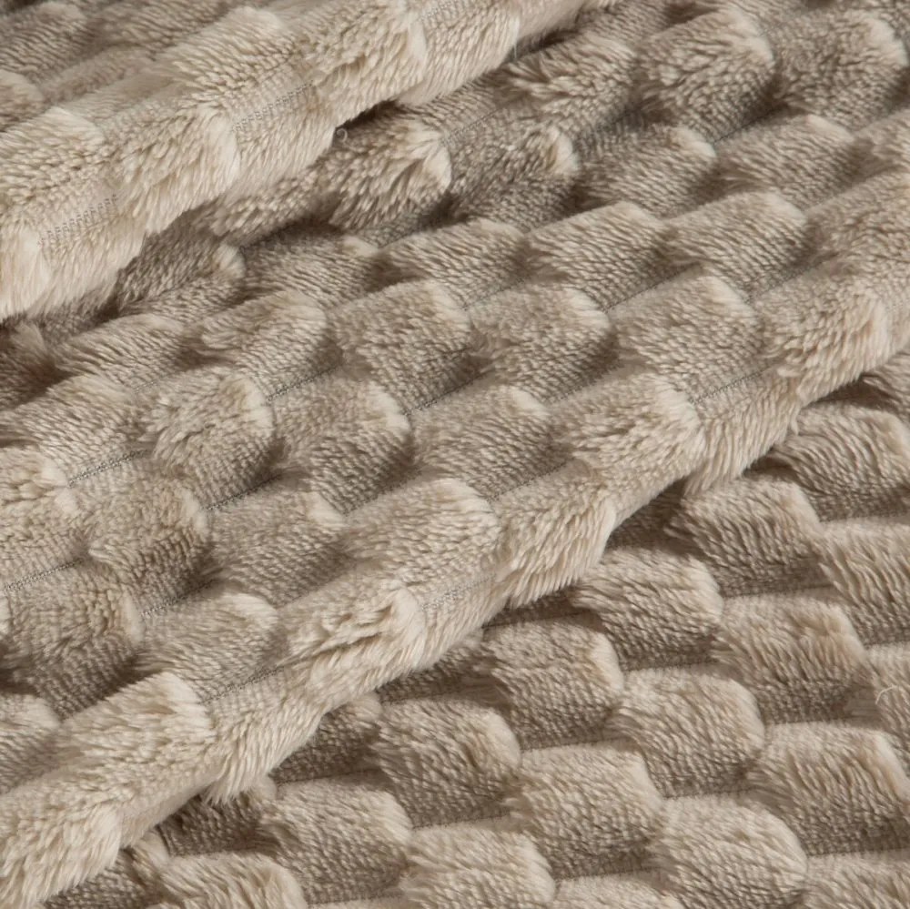 Spessa coperta beige con un motivo moderno Larghezza: 150 cm | Lunghezza: 200 cm