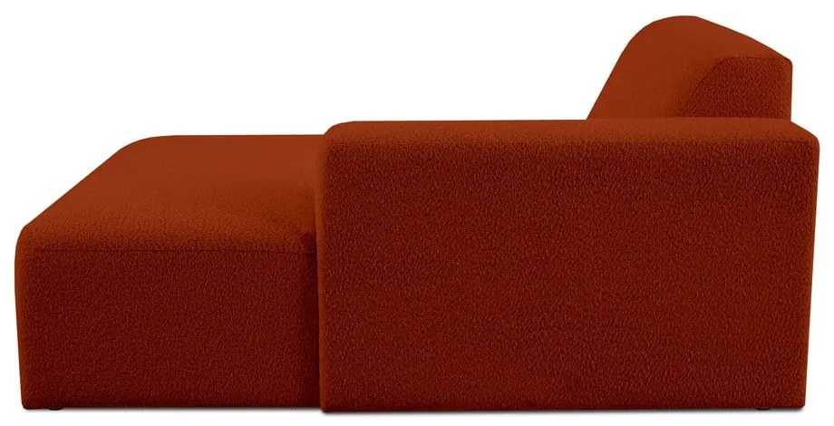 Modulo divano in tessuto bouclé color mattone (angolo destro) Roxy - Scandic