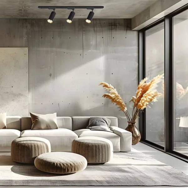 Faretto per sistema a binario MICA 3xGU10/10W/230V nero/oro