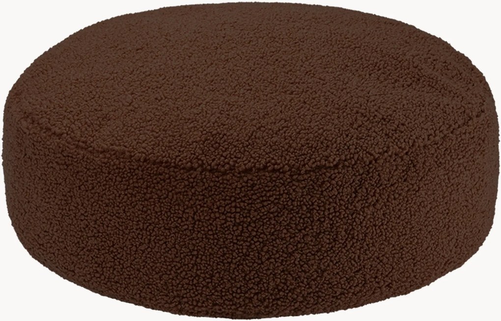 Pouf per bambini in teddy Sugar, Ø 65 cm